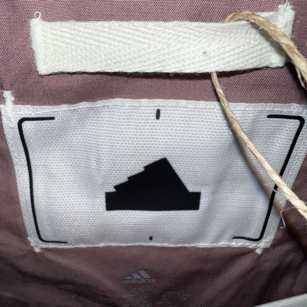 NWT adidas T Shirt Women's Plus 3X Taupe Raised Badge‎ of Sport Logo 2-Side Tee